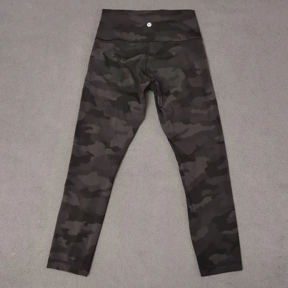 Lululemon Wunder Under High-Rise Crop 31" Full On Luxtreme Leggings Black Camo 6 - Picture 5 of 7
